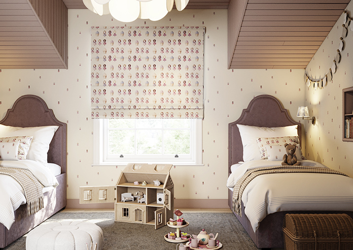 Fairy Cakes, Cupcake Sponge - Twist&Fit Roman Blind - Image 3